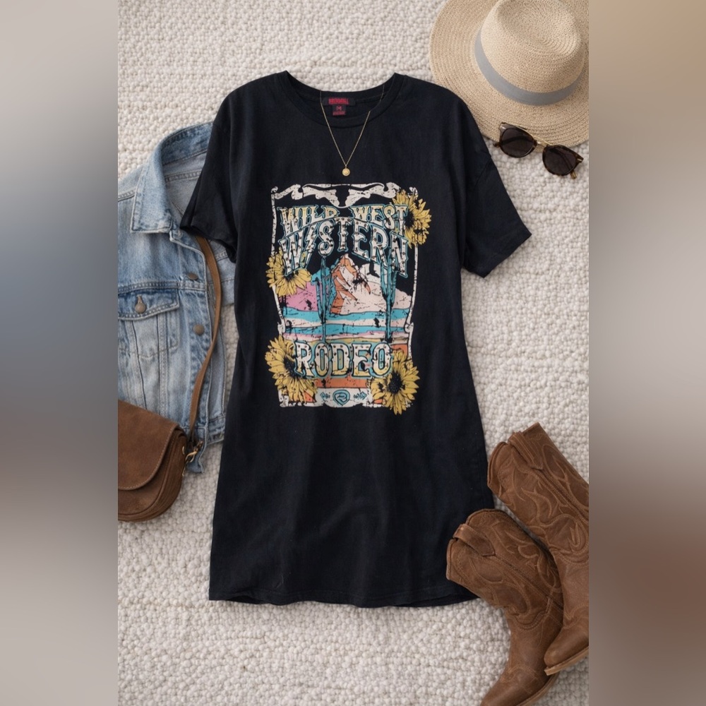 Wild West Western Rodeo Graphic Dress